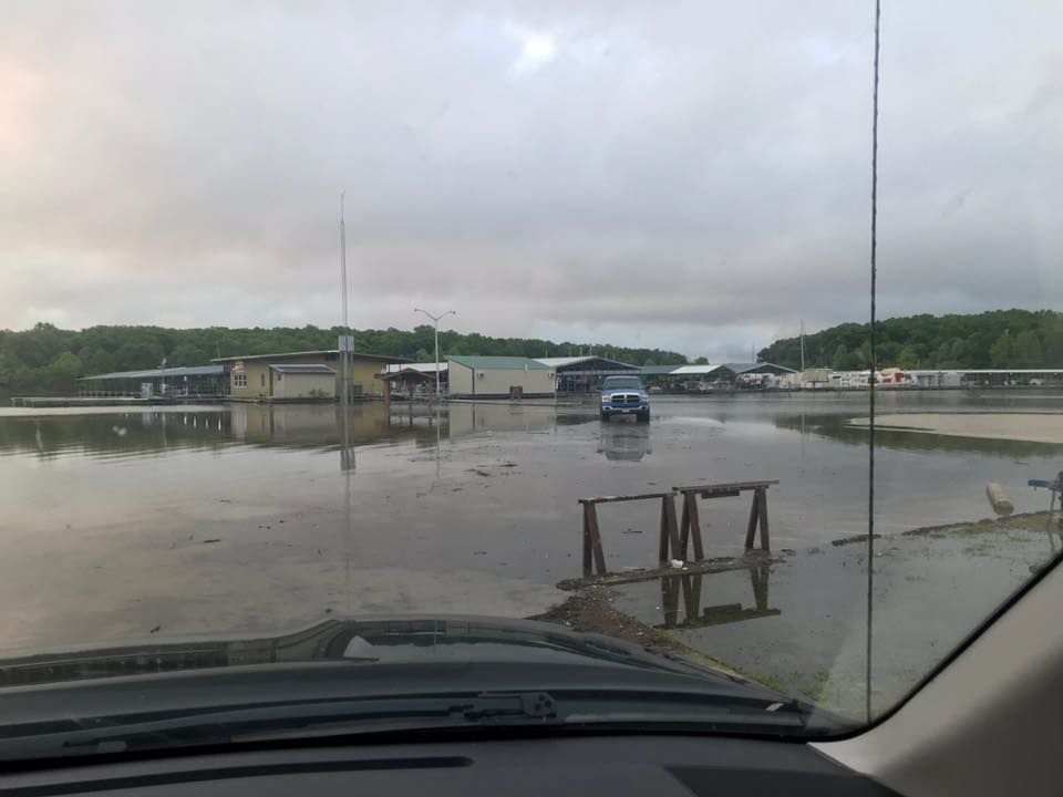 Flooding at Truman State Park Marina